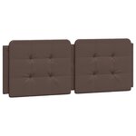 vidaXL Cadre de lit avec tête de lit marron 120x200 cm Similicuir
