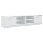 vidaXL Meubles TV 2 Pièces Blanc brillant 80x35x36 5 cm Bois d'ingénierie