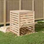 vidaXL Composteur 82 5x82 5x99 5 cm Bois massif de pin