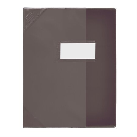 Protège-cahier PVC 150 Strong Line 17x22 cm Translucide noir ELBA