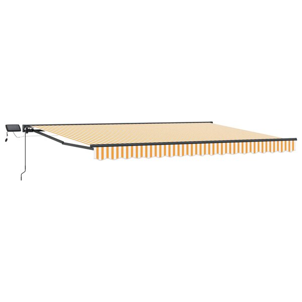 vidaXL Cadre de store manuel avec LEDs 4 x 2 m