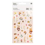 35 Stickers gel - Vive la Nature - Rose