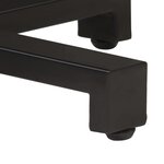vidaXL Table de bistro Carrée 80x80x75 cm Bois de manguier brut