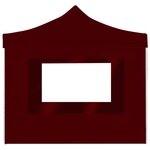 vidaXL Tente de réception pliable avec parois Aluminium 3x3 m Bordeaux