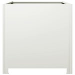 vidaXL Jardinière blanc 50x50x50 cm acier