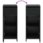 vidaXL Armoire de salle de bain Chêne noir 35 x 36 5 x 85 cm