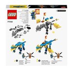 Lego 71760 ninjago l'évolution dragon du tonnerre de jay  set avec figurine de serpent avec banniere de mission a collectionner