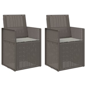 vidaXL Chaises de jardin salle à manger 2 pc Gris clair PP