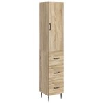 vidaXL Ensemble de Meubles 2 Pièces Chêne Sonoma 33 x 34 5 x 90 cm