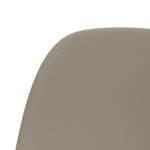 vidaXL Chaises pivotantes à manger lot de 2 Gris clair Velours