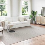 vidaXL Tapis de surface HUARTE Crème 340 x 240 cm Polyester