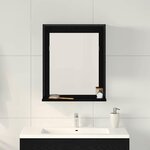 vidaXL Miroir de salle de bain avec étagère Chêne noir 50 x 12 x 60 cm
