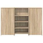 vidaXL Bureau réception chêne sonoma 155x50x103 5 cm bois d'ingénierie