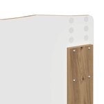 vidaXL Tête de lit Chêne artisanal 135 cm Bois d'ingénierie