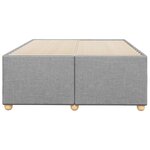 vidaXL Cadre de lit sans matelas gris clair 120x190 cm tissu