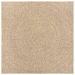 vidaXL Tapis ZIZUR 200x200 cm aspect de jute intérieur et extérieur