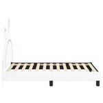 vidaXL Cadre de lit pour enfants avec tête de lit Blanc 80 x 160 cm PU