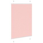 vidaXL Store plissé rose 90x100 cm largeur du tissu 89 4 cm polyester