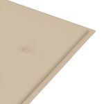 vidaXL Banc de jardin avec coussin 120 cm Bois d'acacia massif