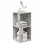 vidaXL Armoire d'angle Gris béton 33x33x67 cm Bois d'ingénierie