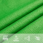 vidaXL Voile d'ombrage 160 g/m² trapèze vert clair 4/5x4 m PEHD