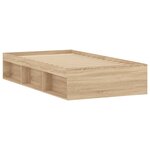 vidaXL Cadre de lit sans matelas chêne sonoma 90x200 cm