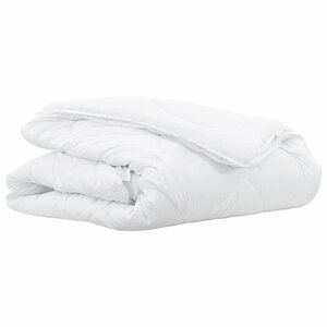 vidaXL Duvet 2-en-1 Blanc 135 x 220 cm Polyester