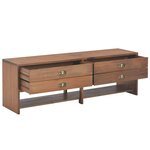 vidaXL Meuble TV avec 4 tiroirs 120x30x40 cm Bois massif de sapin