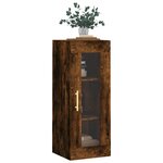 vidaXL Armoire murale chêne fumé 34 5x34x90 cm