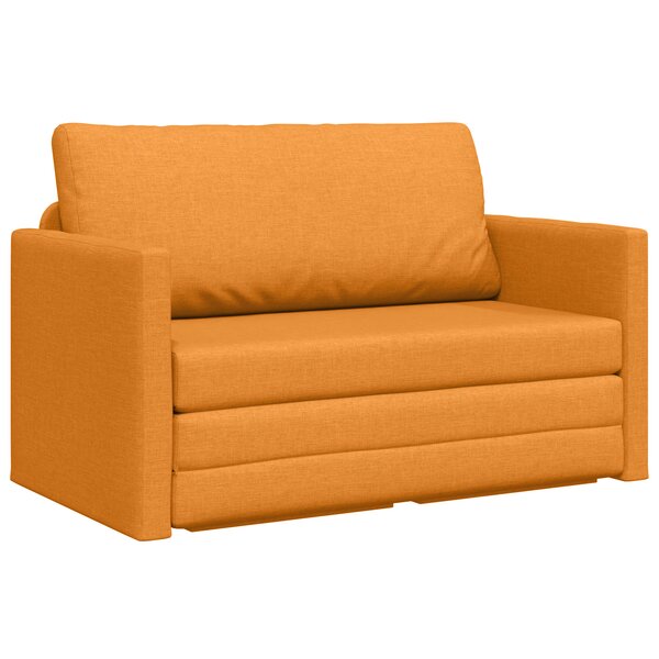 vidaXL Canapé lit 2 en 1 jaune foncé 124x71x78 cm