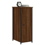 vidaXL Tables de chevet 2Pièces chêne marron 32x42x80cm bois d'ingénierie