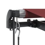 vidaXL Auvent rétractable automatique bordeaux 450x350 cm