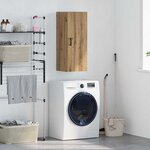 vidaXL Meuble mural Chêne artisanal 34 5 x 34 x 90 cm