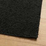 vidaXL Tapis shaggy PAMPLONA poils longs moderne noir 140x200 cm