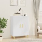 vidaXL Buffet Blanc 70x34x90 cm Bois d'ingénierie