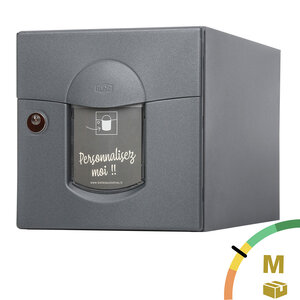 Boîte aux lettres Soléa 1 porte Gris anthracite aspect sablé REN 0206MS