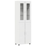 vidaXL Ensemble meuble TV avec tiroir FLORIN Blanc Bois d'ingénierie