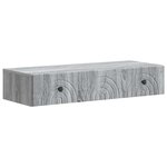 vidaXL Table d'appoint murale 87 5 x 34 5 x 17 cm Bois d'ingénierie