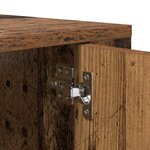 vidaXL Meuble TV mural Montage mural Bois Ancien 100 x 34 5 x 40 cm