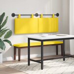 vidaXL Tête de lit suspendue Tissu en velours côtelé
