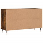 vidaXL Armoire à chaussures Chêne fumé 102x36x60 cm Bois d'ingénierie
