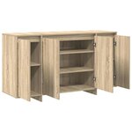 vidaXL Buffet Chêne sonoma 135 x 41 x 69 cm Bois d'ingénierie