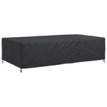 vidaXL Housse pour mobilier d'extérieur Noir 315 x 180 x 74 cm 600D