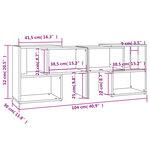vidaXL Meuble TV Gris brillant 104x30x52 cm Bois d'ingénierie