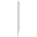 vidaXL Tête de lit métal blanc 150 cm