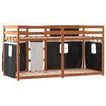 vidaXL Lit superposé sans matelas 80x200 cm bois de pin massif