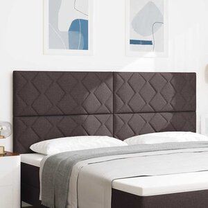 vidaXL Tête de lit Gris clair 200 cm tissu