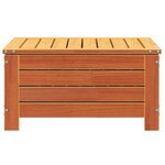 vidaXL Repose-pied de jardin cire marron 62x63 5x32 cm bois pin massif