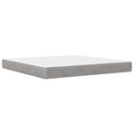 vidaXL Cadre de lit avec tête de lit Gris clair 180 x 200 cm Velours
