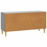 vidaXL Meuble TV Sonoma gris 102 x 34 5 x 50 cm Bois d'ingénierie